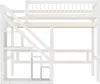 Merax Etagenbett 90x200cm mit Treppe und Stauraum, Hochbett Produktbild-Vorschau 7