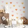 Muralo nástenné tetovanie nálepka na stenu akvarel HEARTS Náhľad obrázku produktu 5