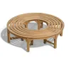 Teako Design Baumbank Fermo S-Form Teakholz Massiv 180cm Produktbild-Vorschau 2