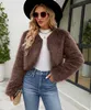 Giacca corta da donna in Pelliccia sintetica Cappotto in Anteprima dell’immagine prodotto 4