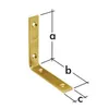 Angolo per sedia 125x125x20mm zincato giallo Connettore Anteprima dell’immagine prodotto 1