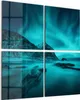 DEQORI Glasbild Echtglas 4x50x50 cm 'Polarlichter in Produktbild-Vorschau 1
