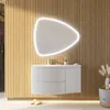 Mobile bagno sospeso 105 cm bianco lucido specchio a goccia Anteprima dell’immagine prodotto 1