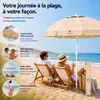 Fleau Goods Set Parasol de Luxe 180 cm - Protection UV - Voir les images du produit 5