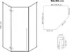 Rea Duschkabine Diamond 90X90 Black Produktbild-Vorschau 7