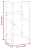 Telaio per lavabo da bagno bianco 40x38x83 cm in ferro Anteprima dell’immagine prodotto 7