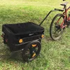 Przyczepka rowerowa Zelsius z pokrowcem, czarna, wózek Podgląd zdjęcia produktu 2