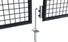 Doppelflügeliges Zauntor 3m OLGA H.130cm grau Produktbild-Vorschau 10
