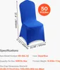 SucceBuy sada 50 potahů na židle z polyesterového Elastanu, Náhled obrázku produktu 7