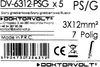 3P Phasenschiene Gabel 7-polig 12mmq PS/G Schiene Produktbild-Vorschau 9
