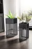 WOHNLING Blumentopf 2er Set Metall Pflanzkübel Schwarz mit Produktbild-Vorschau 2