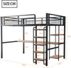 Flieks Etagenbett Metallbett 140x200cm mit Schreibtisch und Produktbild-Vorschau 7