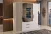Sorento Kleiderschrank - Weiß, Lamellen Craft Gold - 200 x Produktbild-Vorschau 2