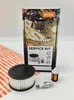 A STIHL service kit for chainsaws is displayed on a white background, with the box and individual components laid out. Voir les images du produit