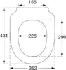 Pressalit 300+ Toilettensitz mit Deckel Softclosing Weiß Produktbild-Vorschau 3