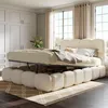 Letto imbottito 140 x 190 cm, Scivolo, Contenitore con Anteprima dell’immagine prodotto 2
