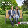 Záhradná lavica Michaela 2-miestna 119,5 x 62 x 83 cm Náhľad obrázku produktu 8