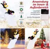 COSTWAY Pingouin de Noël LED, décoration de Noël illuminée Voir les images du produit 7