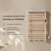 S'AFIELINA Handtuchheizkörper elektrisch mit Ablage 700×600 Produktbild-Vorschau 3