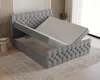 Chesterfield Boxspringbett, Kontinentalbett aus Samt, Produktbild-Vorschau 3