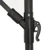 A close-up view of the mechanism of a dark gray umbrella pole. Anteprima dell’immagine prodotto