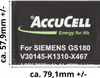 Akumulátor AccuCell vhodný pro Siemens Gigaset GS180 Náhled obrázku produktu 8