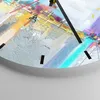 Wanduhr - Rund - Glasuhr - Abstraktion modern - 30x30cm - Produktbild-Vorschau 5