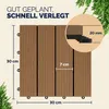 DEUBA® WPC Fliesen 30x30 cm Stecksystem Zuschneidbar Produktbild-Vorschau 2