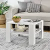 Table basse blanche Table d'appoint Table de salon Table de Voir les images du produit 6