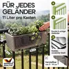 CASARIA® Blumenkasten 2er Set 11 Liter Montagehalterung Produktbild-Vorschau 3