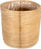 Rattan Korb Topf 3er Set rund mit Einsatz Blumentopf Produktbild-Vorschau 2