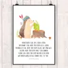 Mr. & Mrs. Panda Bild Igel Federschmuck DIN A4 - Weiß - Produktbild-Vorschau 2