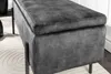 riess-ambiente Moderne Truhenbank LOFT 100cm grau Samt Produktbild-Vorschau 9