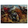 Leinwandbild jagd auf den tiger - p. p. rubens reproduktion Produktbild-Vorschau 3
