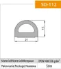 KOTARBAU Těsnicí páska pro dveře Okna D 9x7,5 mm 30m Hnědé Náhled obrázku produktu 2