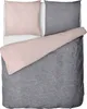 A top-down view of a duvet cover and pillowcase set. Produktbild-Vorschau