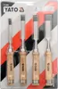 Yato YT-6260, Sada dlát, Chrom Vanadová ocel, Dřevo, Dřevo, Náhled obrázku produktu 2