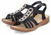 Rieker dámske topánky Sandalette Black Leisure, Veľkosť Náhľad obrázku produktu 23