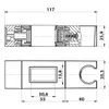Držák pro sprchovou lištu 30x15 mm, ABS/černý matný Náhled obrázku produktu 2