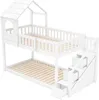 Merax Etagenbett 90x200cm mit Rausfallschutz, Kinderbett Produktbild-Vorschau 9