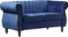 2-Sitzer Velourssofa Chesterfield königsblau TRUMBO Produktbild-Vorschau 3