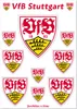 VfB Stuttgart Aufkleber 10er Set Produktbild-Vorschau 1