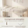 Łóżko piętrowe COSTWAY o wymiarach 90x200 cm z drabiną i Podgląd zdjęcia produktu 5