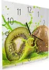 Wanduhr aus Glas mit Motiv Kiwi Spritzer- 30 x 30 cm - Produktbild-Vorschau 2