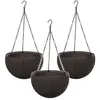 3 pots suspendus Keter Sphere Planter, marron Voir les images du produit 1