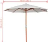 vidaXL Ombrellone 300x258 cm bianco sabbia Anteprima dell’immagine prodotto 13