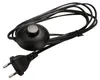 Netzkabel 3 m Eurostecker + Fußschalter 300 SW C7 schwarz Produktbild-Vorschau 1