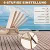 Avestar Sonnenliege, verstellbare Rückenlehne mit Kissen, Produktbild-Vorschau 3