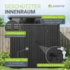 Juskys Metall Gerätehaus Luzern 5,2 m² - wetterfest & Produktbild-Vorschau 4