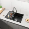 CECIPA Granitspüle Küchenspüle Granit Spülbecken 65x45, Produktbild-Vorschau 3